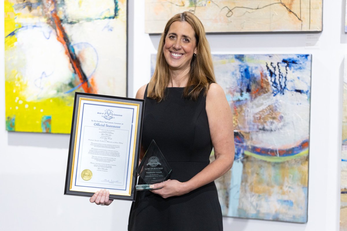 Congratulations to our 2020 CT PAEMST science Awardee Lori Durocher