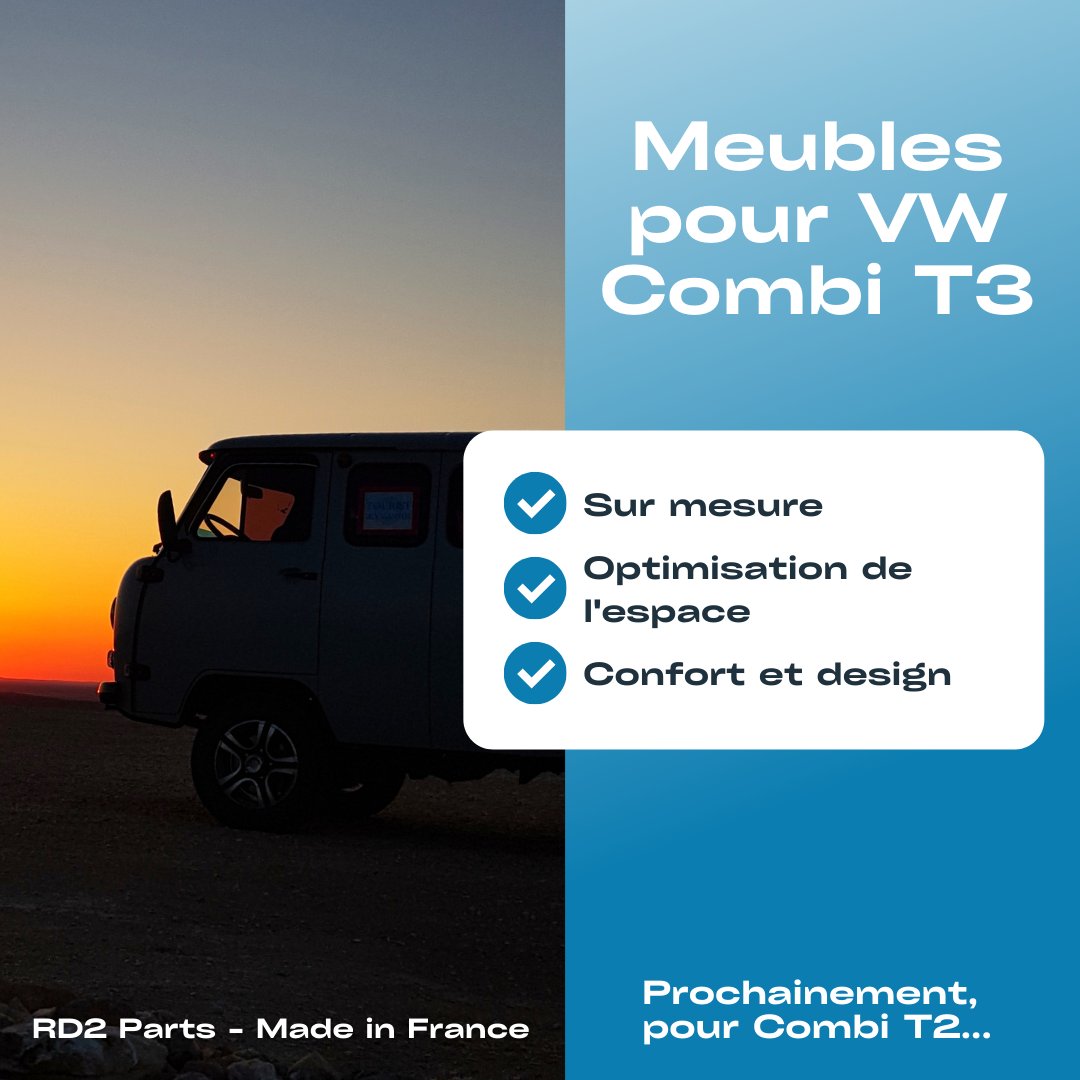 rd2_innovate's tweet photo. À l'aide d'une machine à commande numérique, nous réalions une gamme de meuble faite sur mesure pour les Combi T3.

Selon vos goûts et vos besoins, vous pourrez optimiser l'espace de votre Combi.

Pour passer commande:

https://t.co/DuiprXQCt7

#madeinfrance #Volkswagen https://t.co/GCAHFiJYaE