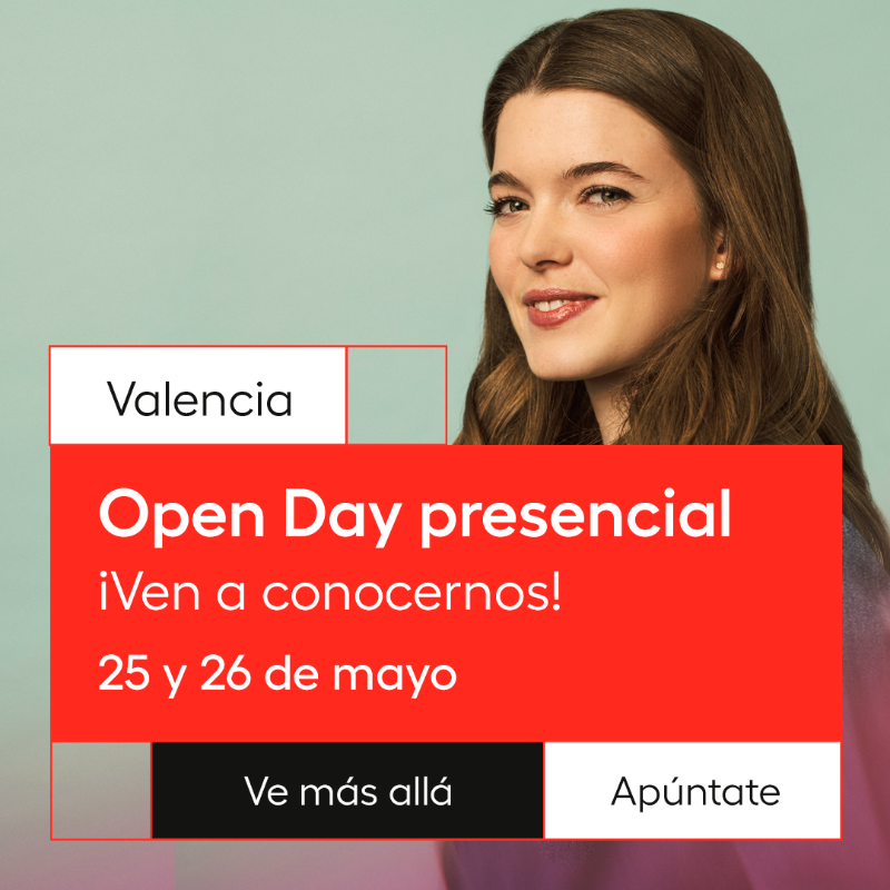 UEValencia's tweet photo. En nuestros Open Days por áreas recorrerás las instalaciones en las que te convertirás en el profesional que deseas.
➡ Tus futuros profesores expertos te contarán los detalles de tu titulación de interés y de nuestro modelo de aprendizaje experiencial.
 #VeMásAllá con la UEV. 💥