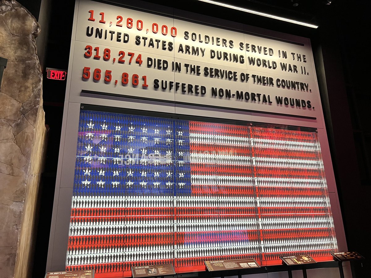 Just finished our stop at the National Museum of the United States Army. The statues were so lifelike, and I think we saw the best intro video for a museum ever. #22DCReturNWMS