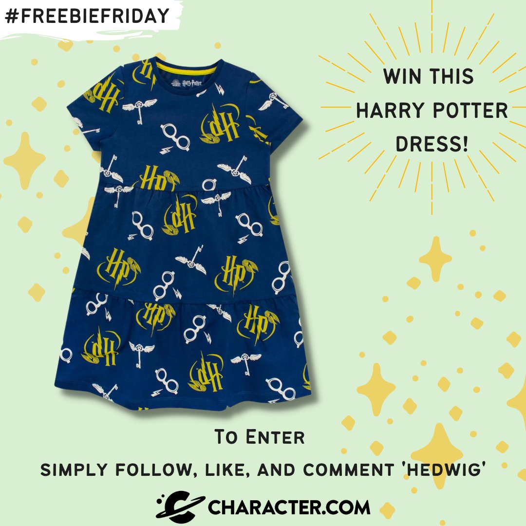 characterdotcom's tweet photo. It's #FREEBEEFRIDAY!β
Fellow Witches and Wizards of the Wizarding World - this week we're giving you the chance to #WIN this enchanting Harry Potter Dressπ€©
For a chance to WIN; simply LIKE this post, FOLLOW our page, and COMMENT 'HEDWIG'!
Closes at 11:59pm on 15/05/2022 https://t.co/OhIMnoZXuh