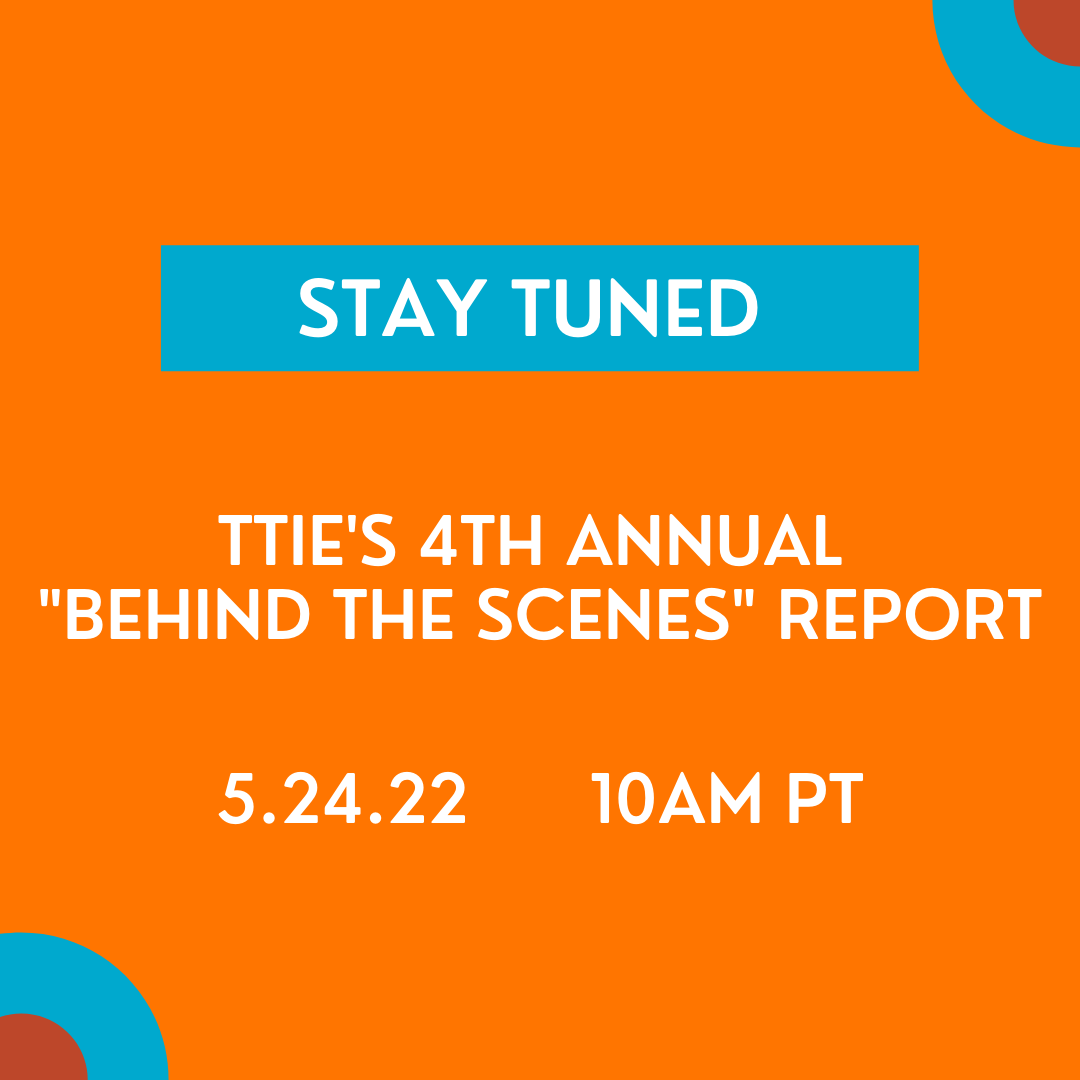 WriteInclusion's tweet photo. Big things are coming next week! We are launching our 4th annual "Behind the Scenes" report, which examines the state of inclusion and equity in TV writing. Be on the lookout Tuesday, May 24th. #RepresentationMatters https://t.co/quTyEdtUoq