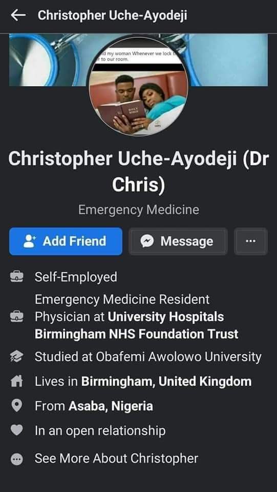 Dear <a href="/uhbtrust/">University Hospitals Birmingham</a>, the below attached individual claims to work with you. In the interest of your patients, i request you investigate him.