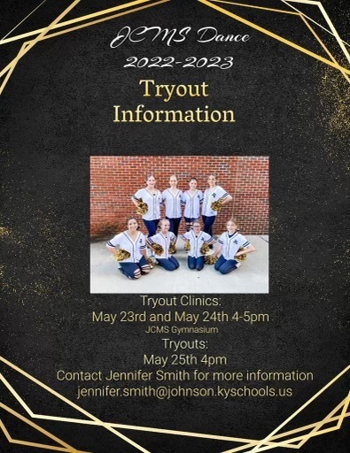 HES_Elementary's tweet photo. Any student that will be entering 6th-8th grade for the 2022-2023 school year and is interested in trying out for the JCMS Dance Team, please fill out the attached Google Form.

https://t.co/rV1wFhdnJ4 https://t.co/QyFRzz4JAl