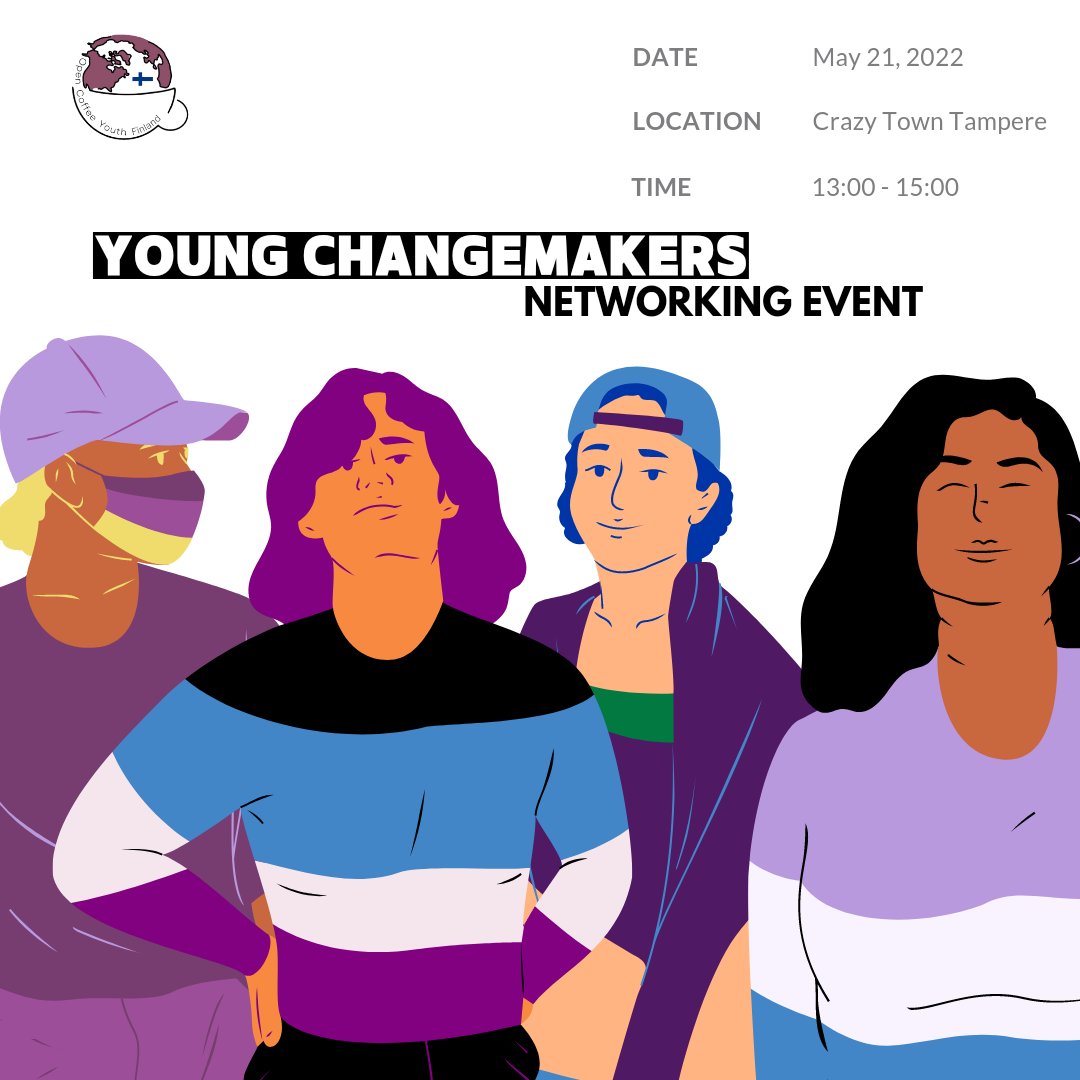 OcyFinland's tweet photo. “YOUNG CHANGEMAKERS” NETWORKING EVENT 🌍

the first offline event of OCY Finland is now open for registration!! 

The event’s main theme is youth empowerment and entrepreneurship.

The event is fully free! 

You just need to sign up via this link: https://t.co/gHOSqvPP9L https://t.co/ULxJ1sW0Oc