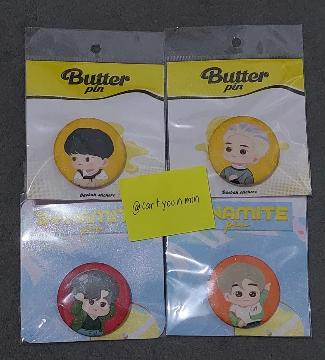 cartyoonmin's tweet photo. wts lfb yoongi jimin yoonmin baby keyring and button pins

keyrings - 250, 125 ea
button pins - 300 , 75 ea
set - 500

- 9/10 condi, unused
- keyrings from lhscart, pins from daebak.stickerss https://t.co/os3yarBKvo