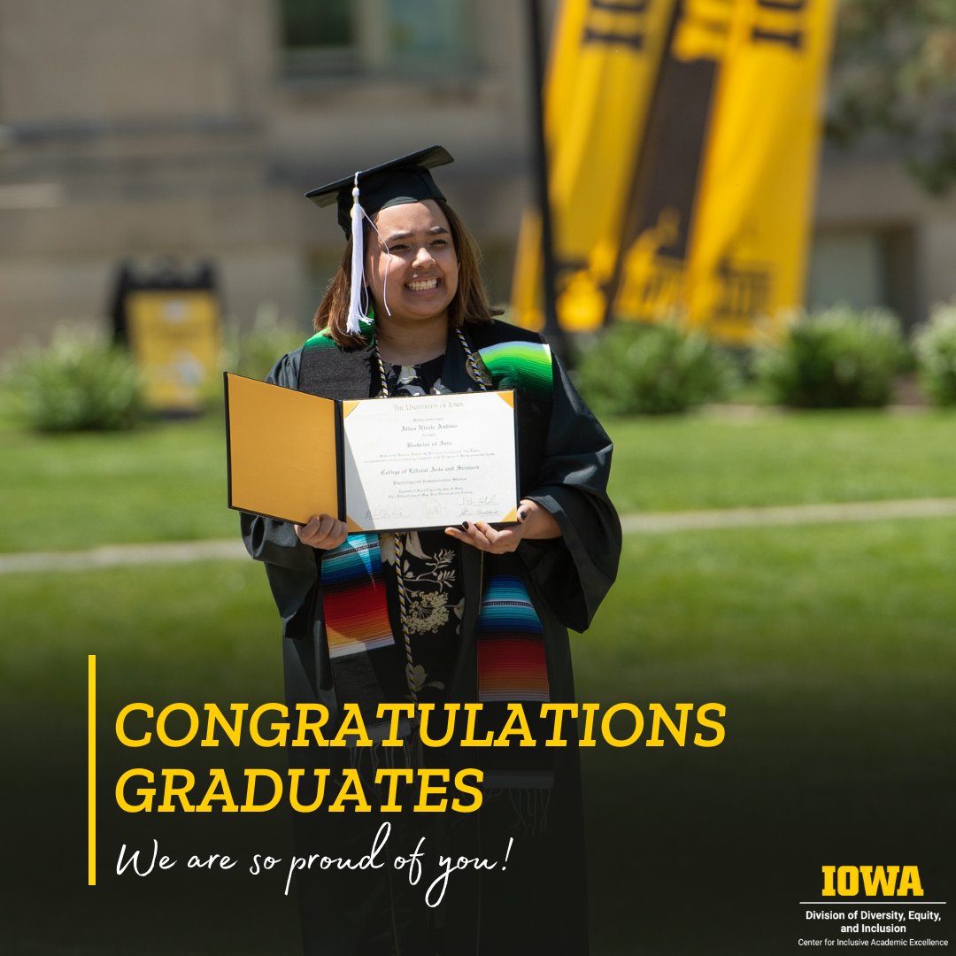 Congratulations Graduates! We are so proud of you! #uiowa #uiowaciae #graduation2022