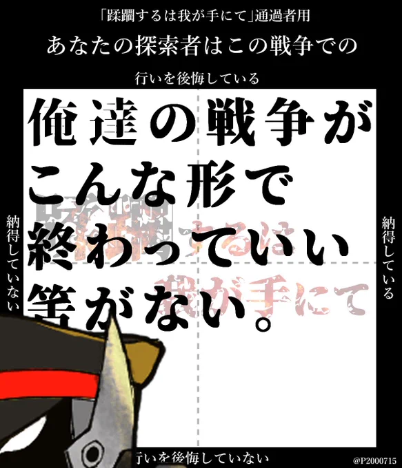 #蹂躙チャート
まあここやろなあ… 