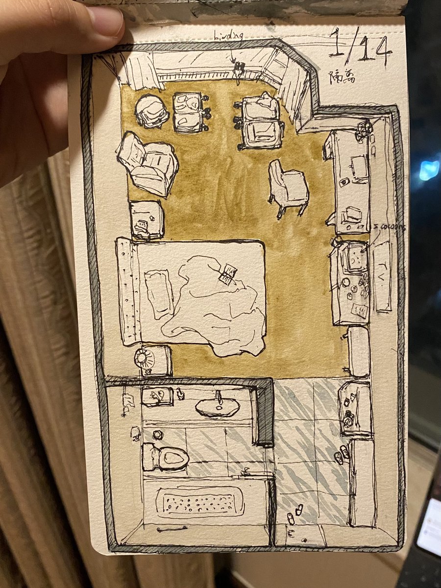 drainpipeeee's tweet photo. Quarantine 1/14
Absurd situation. Miss my cat.

#sketch #watercolor #houseplan #plandrawing #parkinglot https://t.co/o4sWeSxkoR