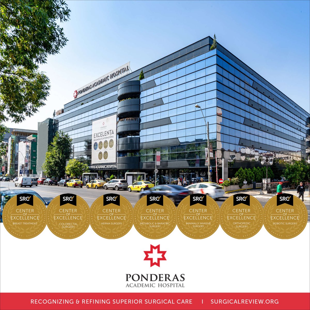 Ponderas Academic Hospital in Bucharest has shown its strong commitment to the delivery of excellent patient care with its achievement of a seventh SRC Center of Excellence accreditation. Patients are treated by a multidisciplinary team with access to advanced technologies.