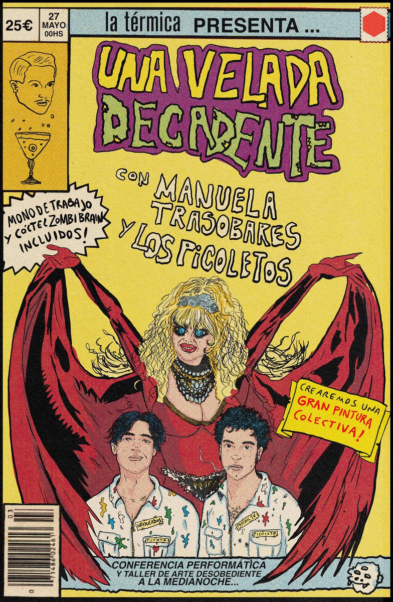FabroTranchida's tweet photo. Muy pronto junto a @trasobarismo Manuela Trasobares les presentamos #unaveladadecadente en @latermicamlg - inscripción y + info aquí: https://t.co/vOHV96lJRh… 
.

#manuelatrasobares #trasobarismo #lospicoletos #fabrotranchida https://t.co/fFWGCD76F2