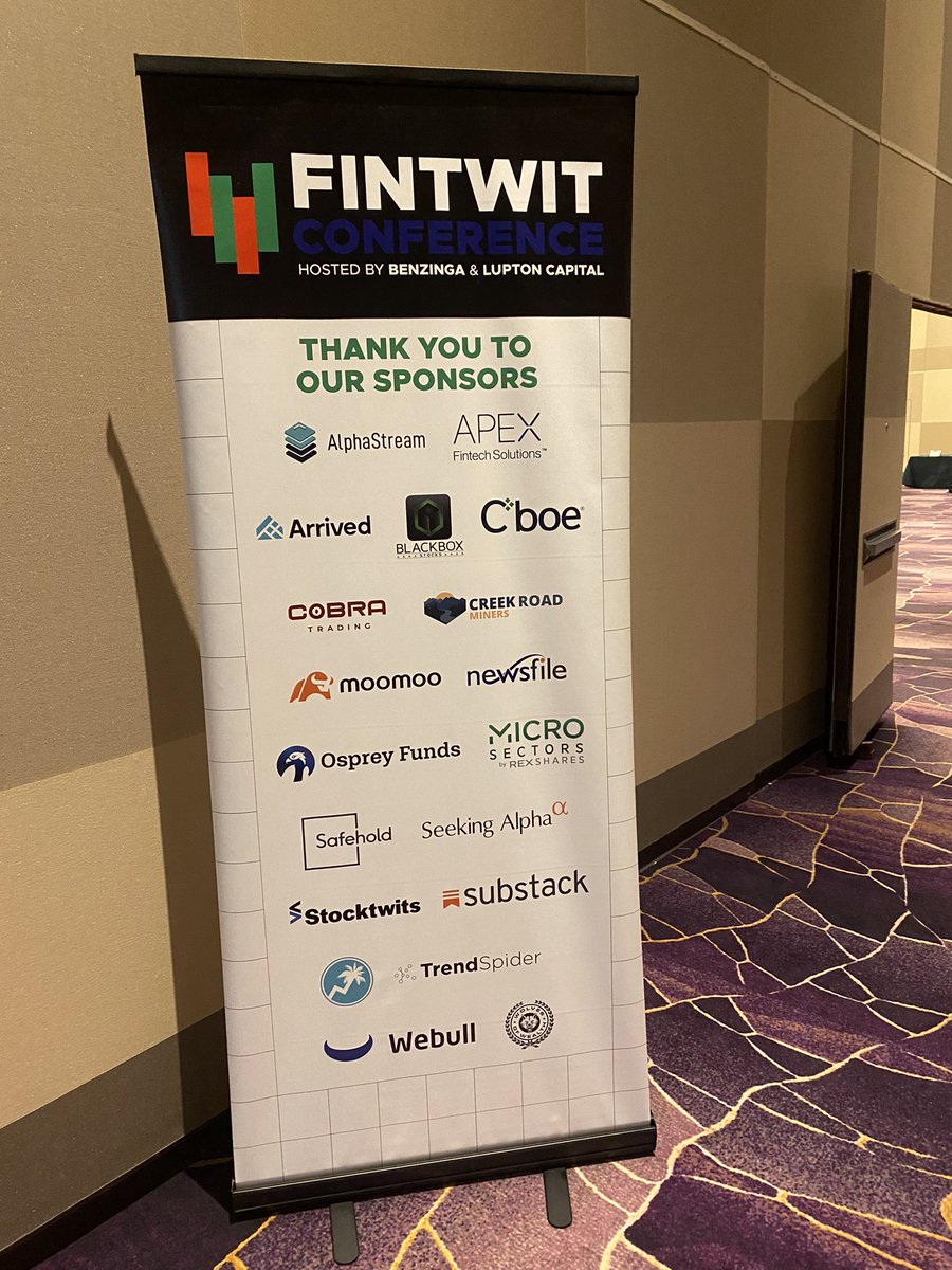 alphaStream_io's tweet photo. Things are just getting started here at @FinTwitConf, we have a day of inspirational speakers ahead and cant wait to share our AlphaStream knowledge #ProudSponsors #Fintech #FintechEvent @benzinga https://t.co/vc3g8CJJQa