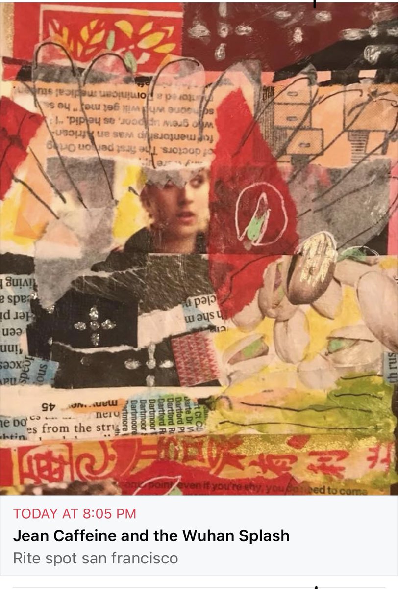 Show at Rite Spot SF this eve at 8 with my combo, The Wuhan Splash #divebarssanfrancisco #livemusicsf #punkhustory #sfmusic #austinmusic #singersonwriter #folkpunk #folkpop #americana #backinsanfrancisco