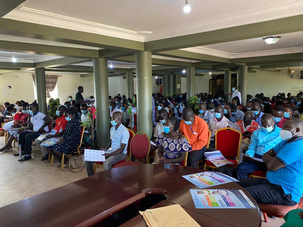 MalariaFreeUG30's tweet photo. Training of HCPs was successful today in Gulu where over 250 HCPs were trained in management of severe malaria among others. Thanks to @Fosun_Intl for this partnership. https://t.co/M7GhFSqriB