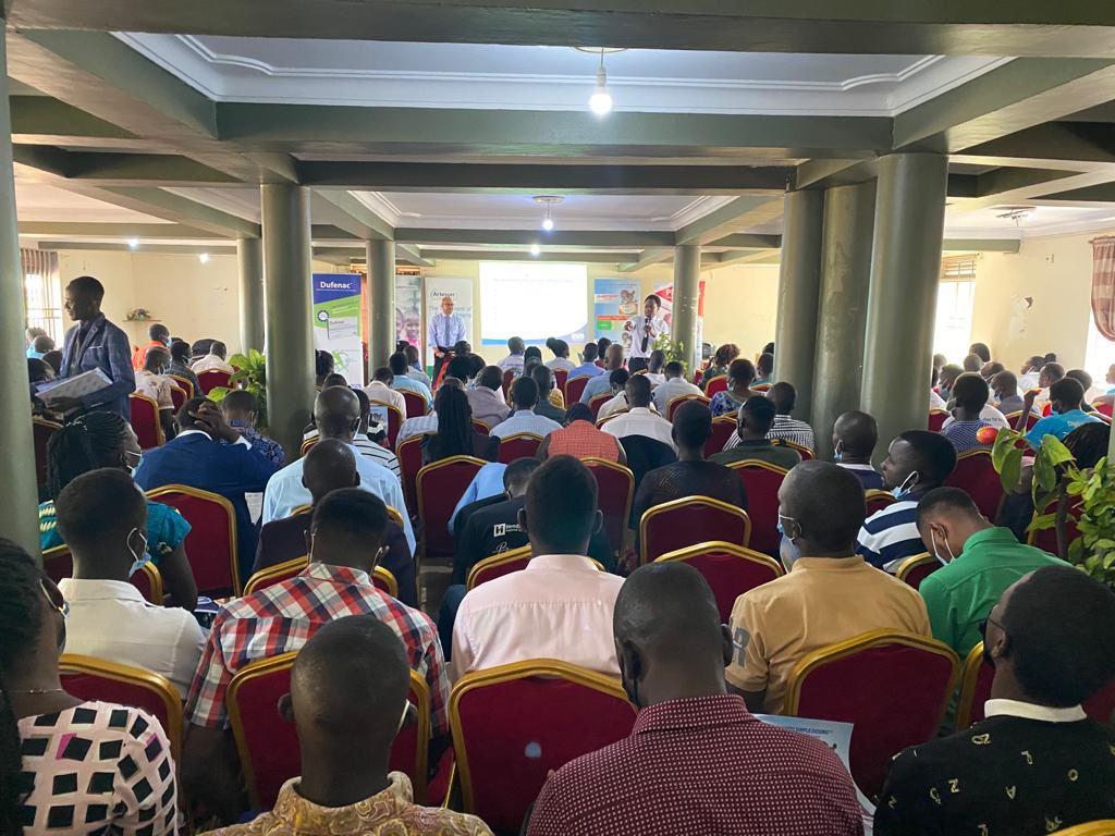MalariaFreeUG30's tweet photo. Training of HCPs was successful today in Gulu where over 250 HCPs were trained in management of severe malaria among others. Thanks to @Fosun_Intl for this partnership. https://t.co/M7GhFSqriB