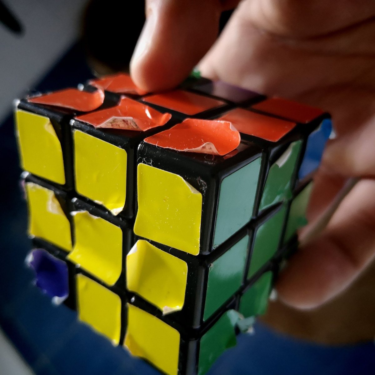 IL0VEthe80s's tweet photo. There, I did it #RubiksCube https://t.co/vNUaEvwDvQ