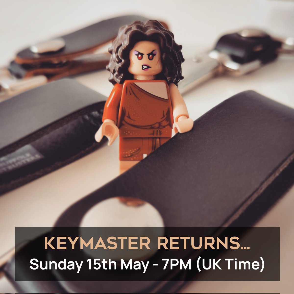 Zuul was floating on air when she heard KEYMASTER was returning. Unfortunately, this wasn't exactly what she had in mind!

KEYMASTER 84 - the only GB1 key fob set worth hanging from your belt. New run on sale this Sunday at 7pm (UK time).

ectolabs.net/keymaster84

@TheSuffolkGBs