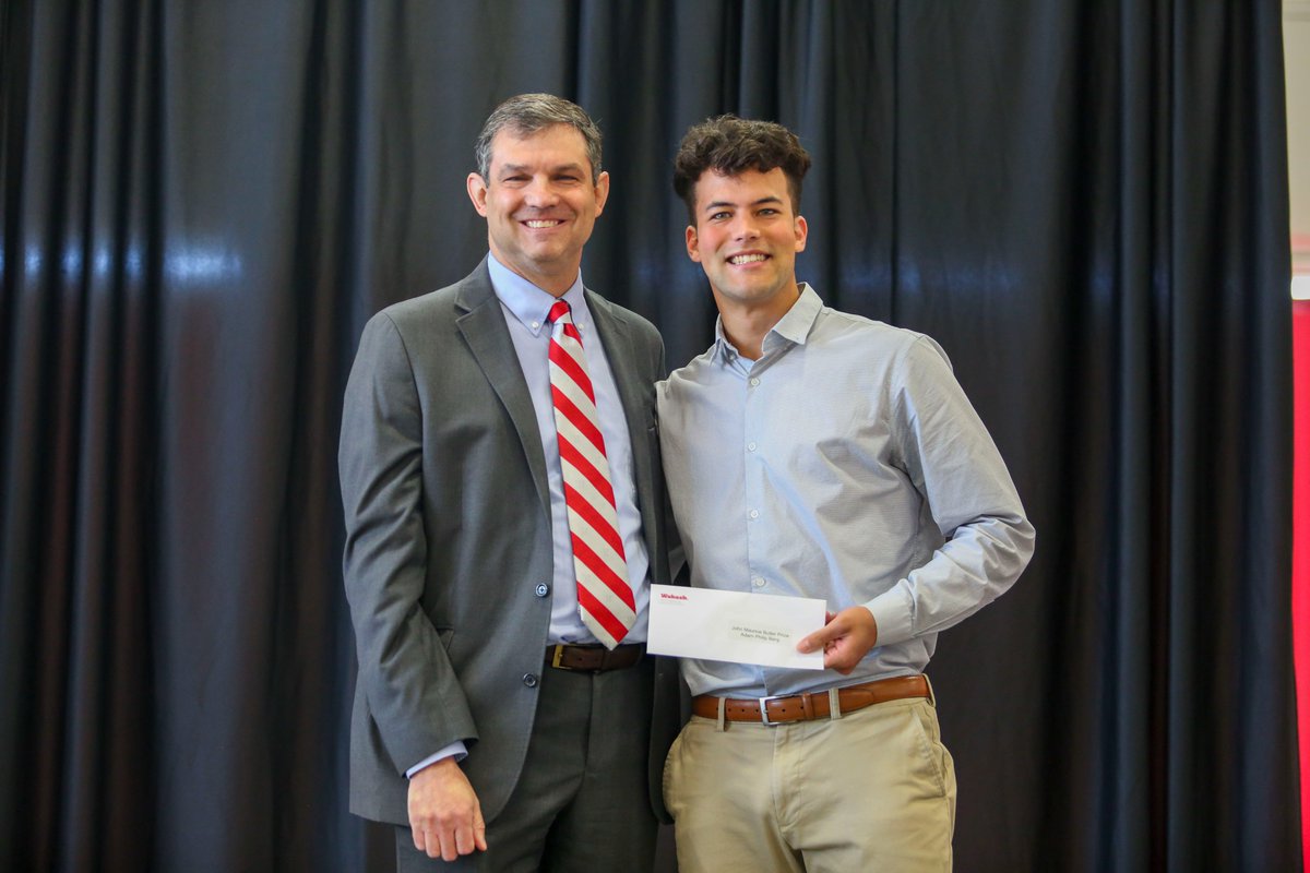 Congrats to <a href="/tylerwatson39/">Tyler Watson</a> for being awarded the Sparks Award for All-Around Student Achievement &amp; <a href="/berg_mada/">Adam Berg</a> for being awarded the Butler Prize for Scholarship &amp; Character at the Dean's breakfast this morning! #WAF #Unrivaled #graduation2022
