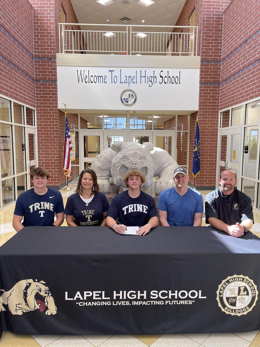Congrats to Will Alexander on continuing his career at 
Trine University <a href="/lapelathletics/">Lapel Athletics</a> <a href="/TrineThunderFB/">Trine Thunder FB</a>