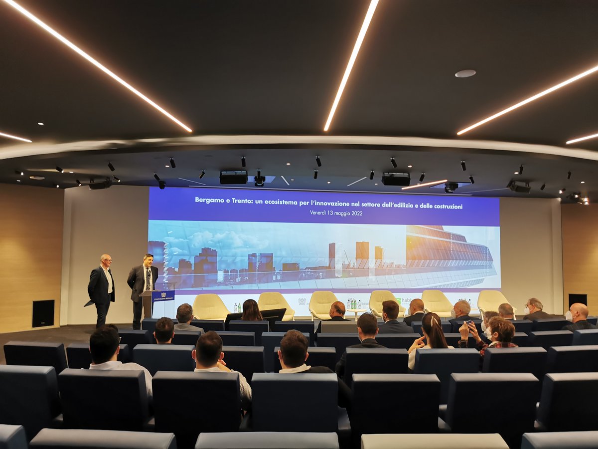 ConfindustriaBG's tweet photo. Ecco alcuni scatti dall'evento "Bergamo e Trento: un ecosistema per l’innovazione nel settore dell’edilizia e delle costruzioni" che abbiamo organizzato insieme a #Edinnova, @ConfindustriaTN e @Habi_tech. Un momento di condivisione importante. Buona serata! https://t.co/sVw87aGqQW