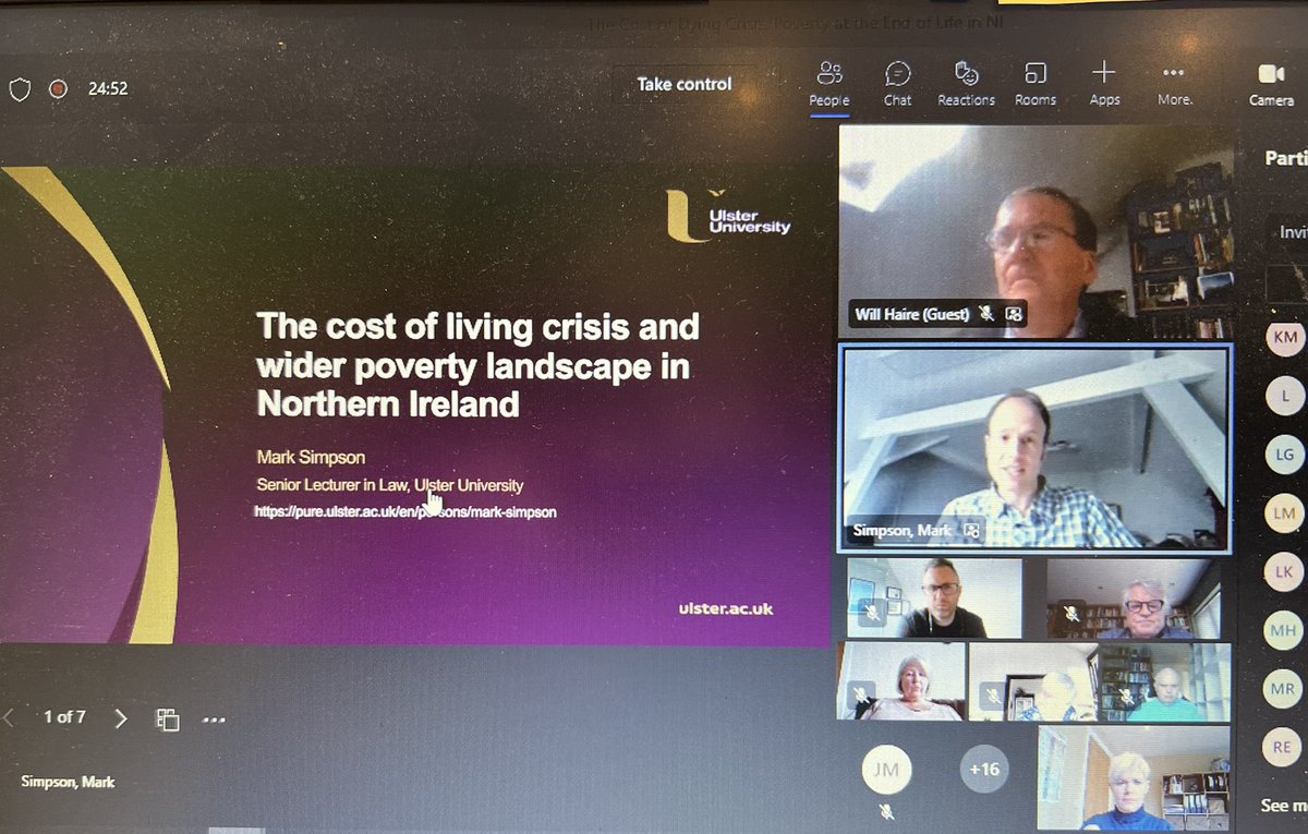 Thank you to our chair <a href="/DaveHaire/">Will Haire</a> and all our brilliant speakers &amp; panel members <a href="/LesAllamby/">Les allamby</a> Mark Simpson <a href="/UlsterLawClinic/">UlsterUni LawClinic</a> <a href="/scrabopower/">Jonny Currie</a> who made our <a href="/MarieCurieNI/">Marie Curie NI</a> #EndofLifePovertyNI event a great success today