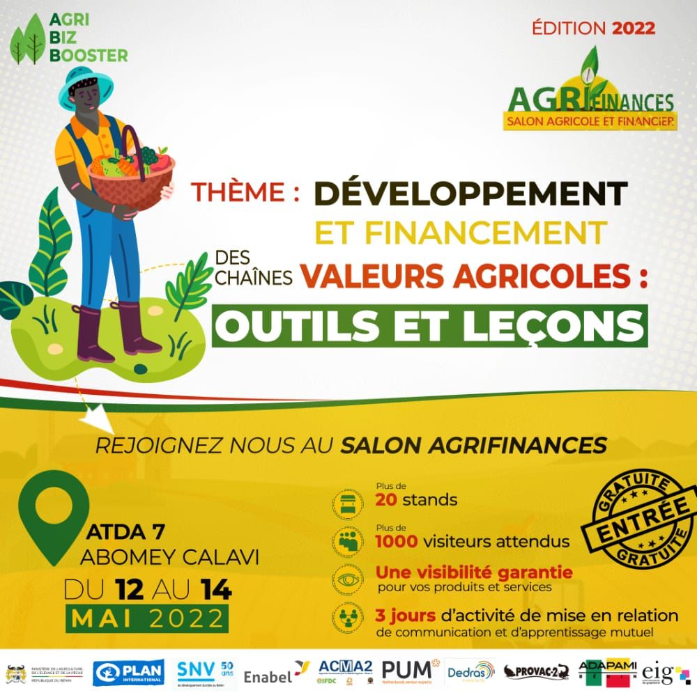 LERURAL2's tweet photo. 🇧🇯En cours depuis le jeudi 12 mai à l'Agence Territoriale de Développment Agricole (#ATDA7), le salon #AgriFinances organisé par #AgribizBooster se poursuit jusqu'au samedi 14 Mai 2022 avec l'appui de @Enabel_Belgium , @ACMA2BENIN 👉👉https://t.co/nmmxSJw0pV
**
#wasexo https://t.co/Fa22Wru7Iq