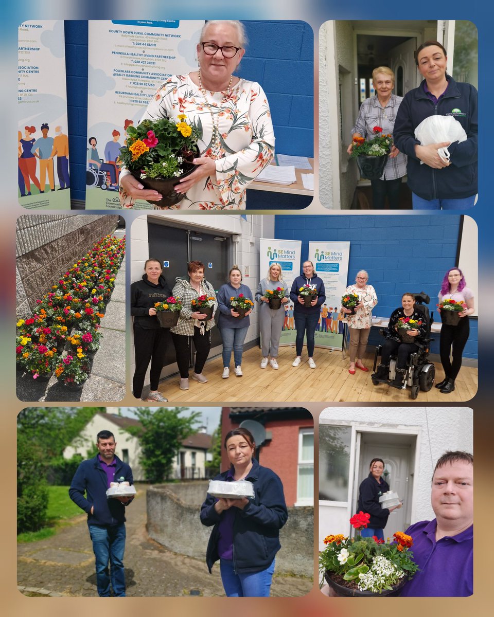 PCA_SALLYG's tweet photo. Always nice to bring a smile to people's faces! This week our participants received these lovely flower pots! Now that Spring is here - it's time to brighten up your garden.
Thank you @UrbanVillagesNI https://t.co/aRIQ2XsKUs
