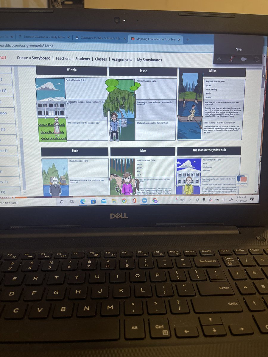 MrsSchmid_ICS's tweet photo. We finished Tuck Everlasting and are working on analyzing our favorite main characters in the novel. @StoryboardThat @icschool_online https://t.co/CzXs4171cZ