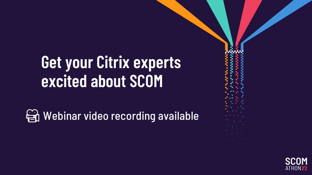 We think <a href="/SCOMathon/">SCOMathon</a> was a great success! 🙌 
And thank you very much for all the great feedback on our session. If you had missed it, check the video recording gripmatix.com/blog-citrix-mo…

#Citrix #DaaS #CVAD #SCOM