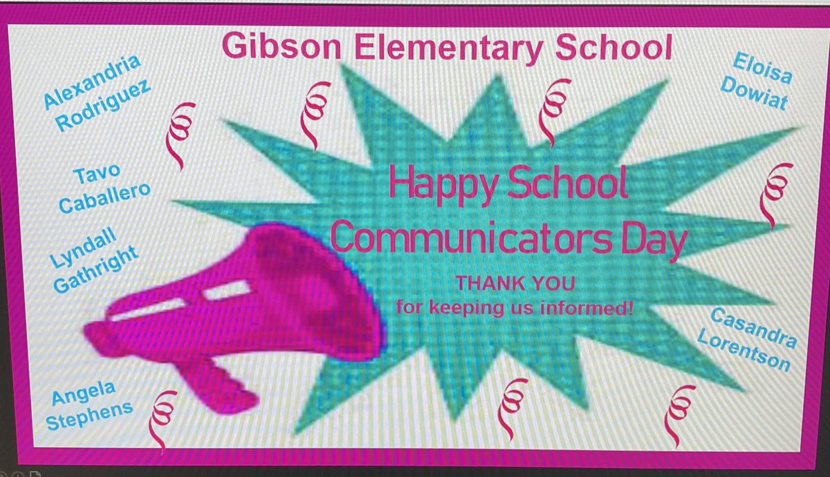 Feeling the love on this special day. 🤓 I’m glad to be a part of a great team of school communicators! (Not pictured: the taco I got this morning. I ate it quickly 😁)