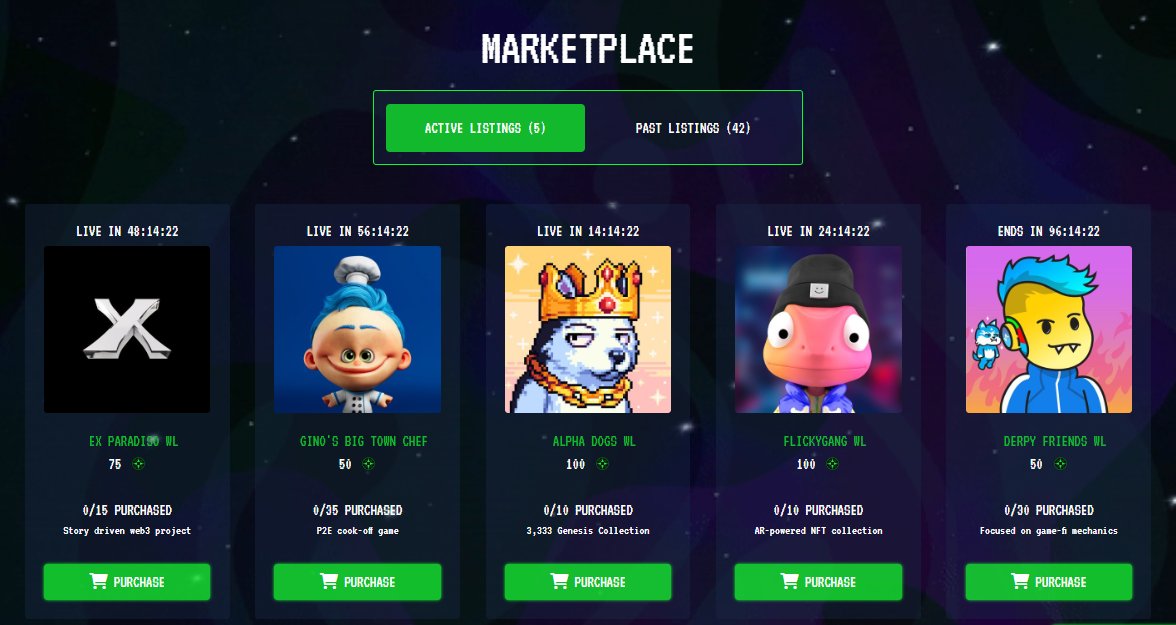 GM. Bear market or Bull market, <a href="/EthaliensNFT/">Ethaliens Rug</a> continue to BUIDL and offer cool WLs in their $STAR marketplace. Did you know they allow anyone with $STAR to buy these WLs? YES, it is not gated by an NFT :) #AlienInvasion Just the beginning! marketplace.ethaliens.com