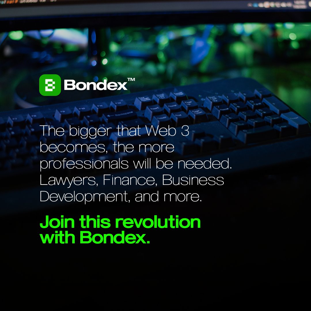 bondexapp's tweet photo. Do you want to join the #web3 world🌎?

Here are the most in-demand skills🚀, sharpen your tools and start working on the cutting edge.🔥

#FollowThGreenRabbit 💚🐇
#cryptojobs https://t.co/ok5YBhJQdE