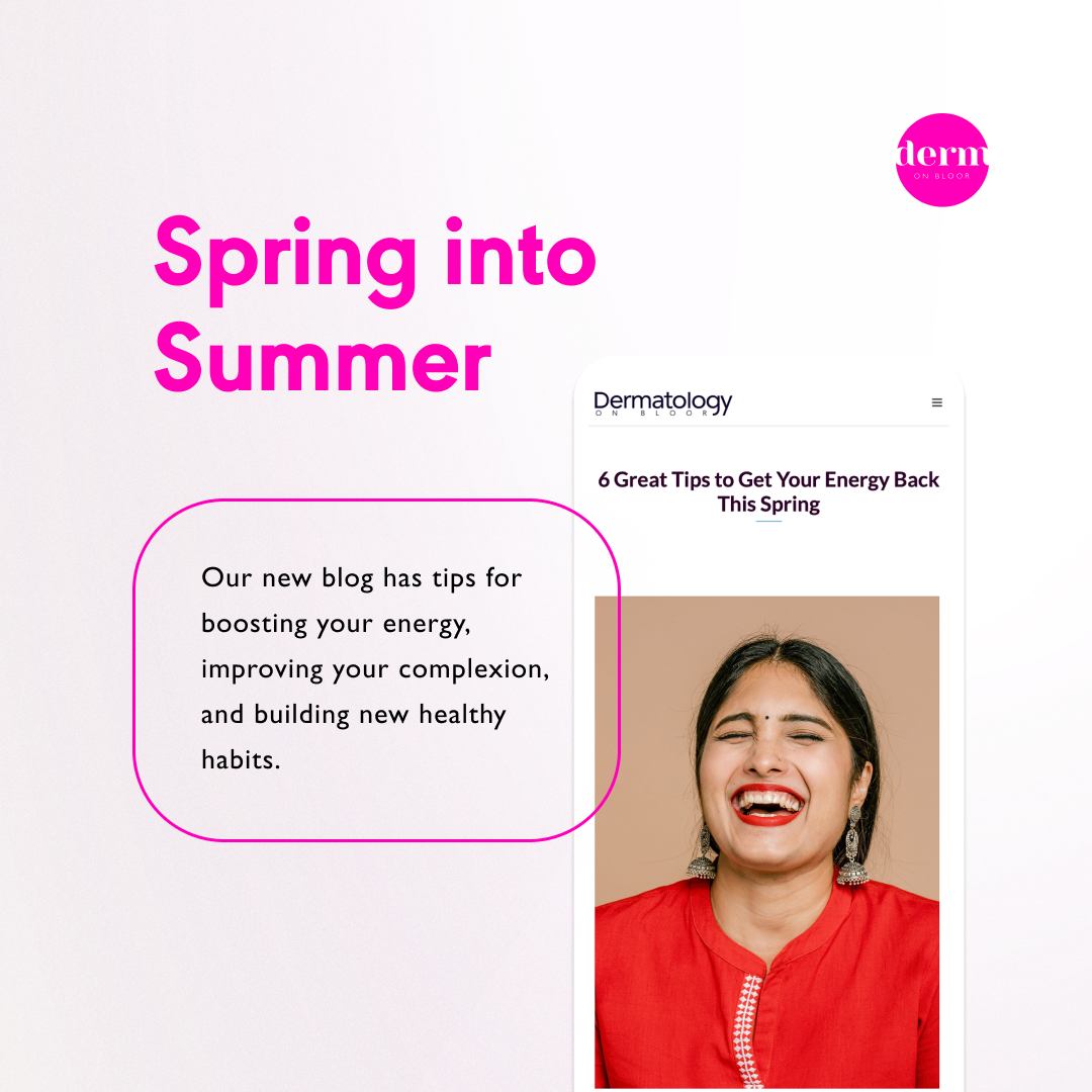 DermOnBloor's tweet photo. Our newest blog has great tips on how to put the spring back in your step.

Check it out with the link below.

https://t.co/cR8YuLLuvS

#torontoskincare #torontodermatology #dermonbloor https://t.co/FYEqNzz8Ie