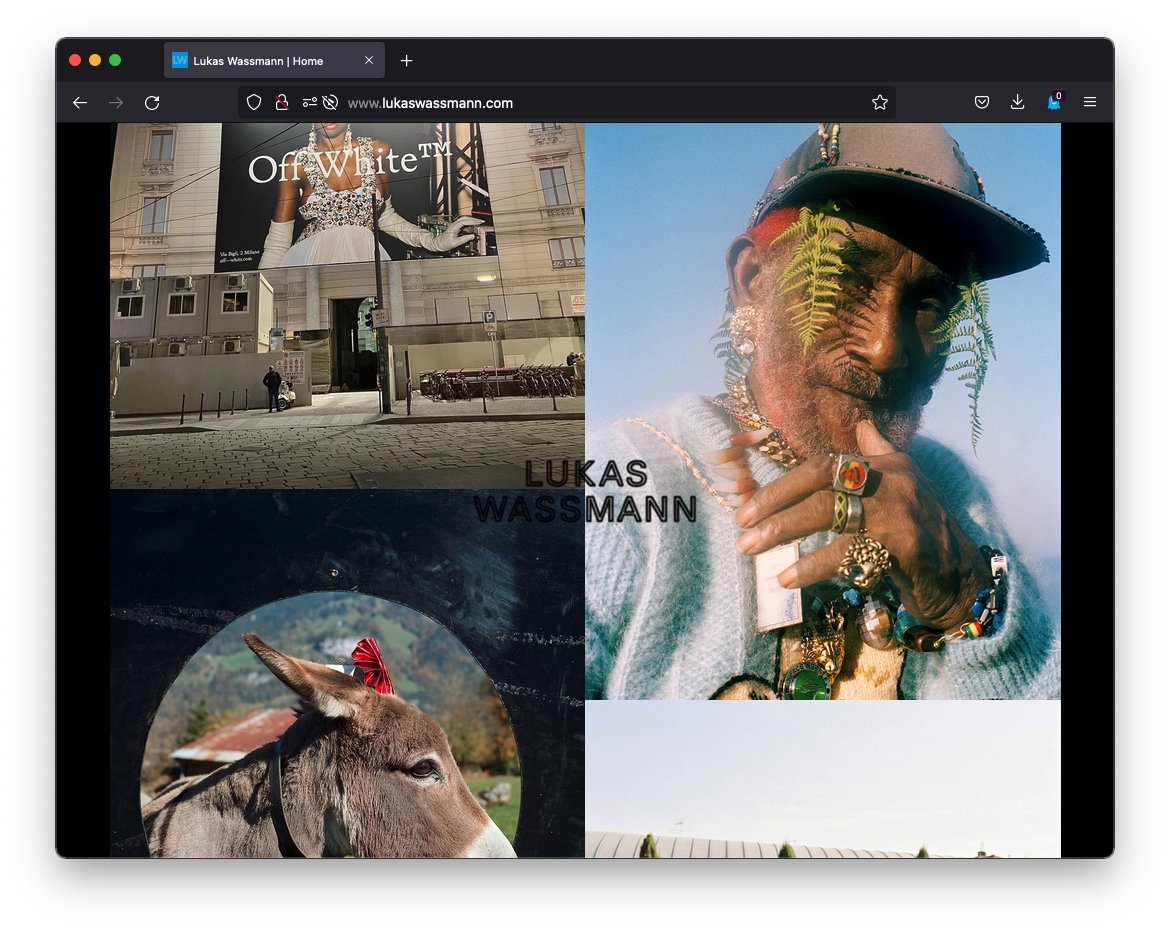 oozzworks's tweet photo. new website for photographer Lukas Wassmann
design by Fabian Fretz
https://t.co/y9iTvU4Bzz https://t.co/tnHm7NJAaA