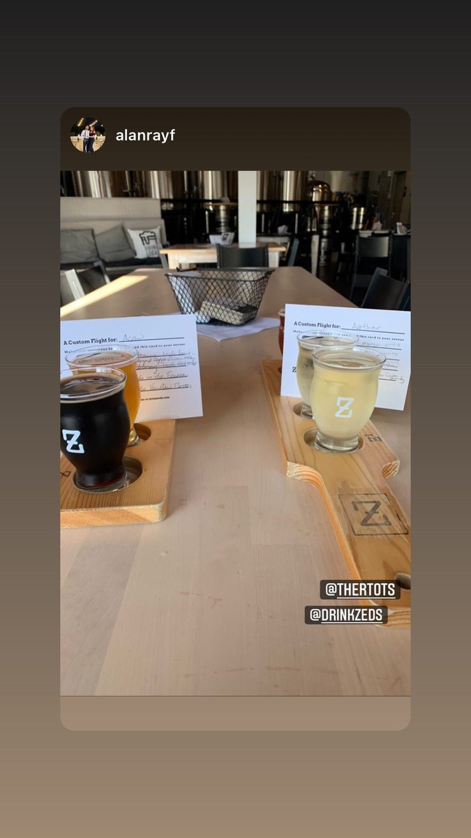 drinkzeds's tweet photo. TGIF! Your Friday Flight awaits - on Friday the 13th and every other Friday too! Come see us 4-10 today. 📸 @alanrayf #fridayflight #craftbeerflight #fridaythe13th #njcraftbeer #njbeer #drinklocal #drinkzeds https://t.co/TlWn5tVOtM