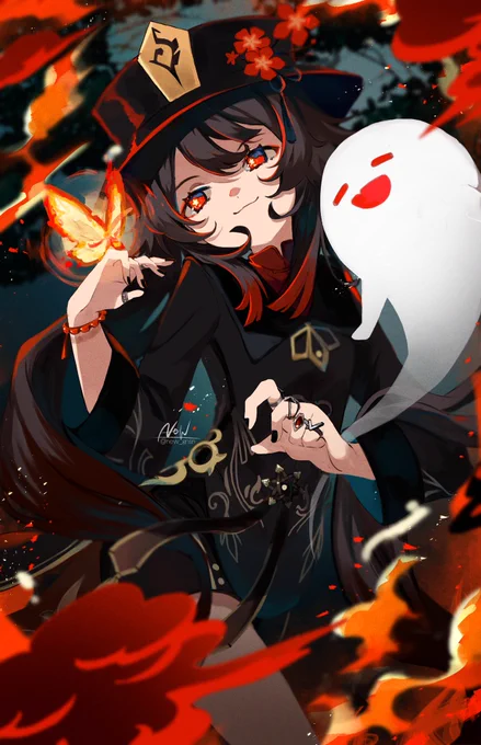 #Genshinlmpact #原神 #HuTao  
胡桃👻 