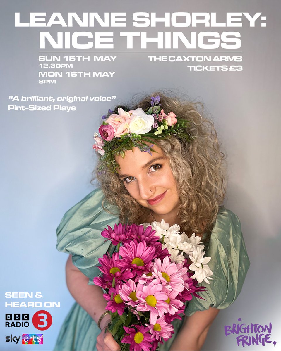 'Leanne likes nice things like personal massagers and Adam Rickitt from Coronation Street. A sexy blend of blend of stand-up, spoken word &amp; storytelling'. 
This Sunday and Monday at The Caxton Arms! 
Tickets: brightonfringe.org/whats-on/leann…

<a href="/brightonfringe/">Brighton Fringe</a> <a href="/Caxton_Arms/">The Caxton Arms</a> #brightonfringe