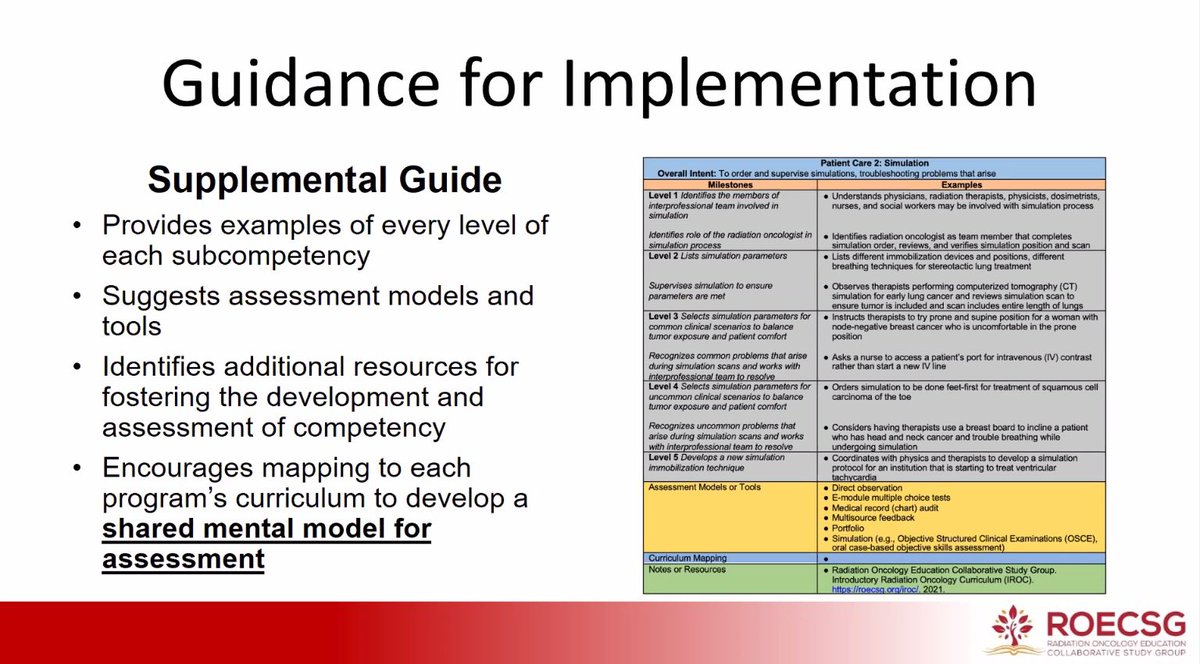 Awesome presentation at #ROECSG22 honing in on the essential competencies for clinical delivery!

#radonc #meded