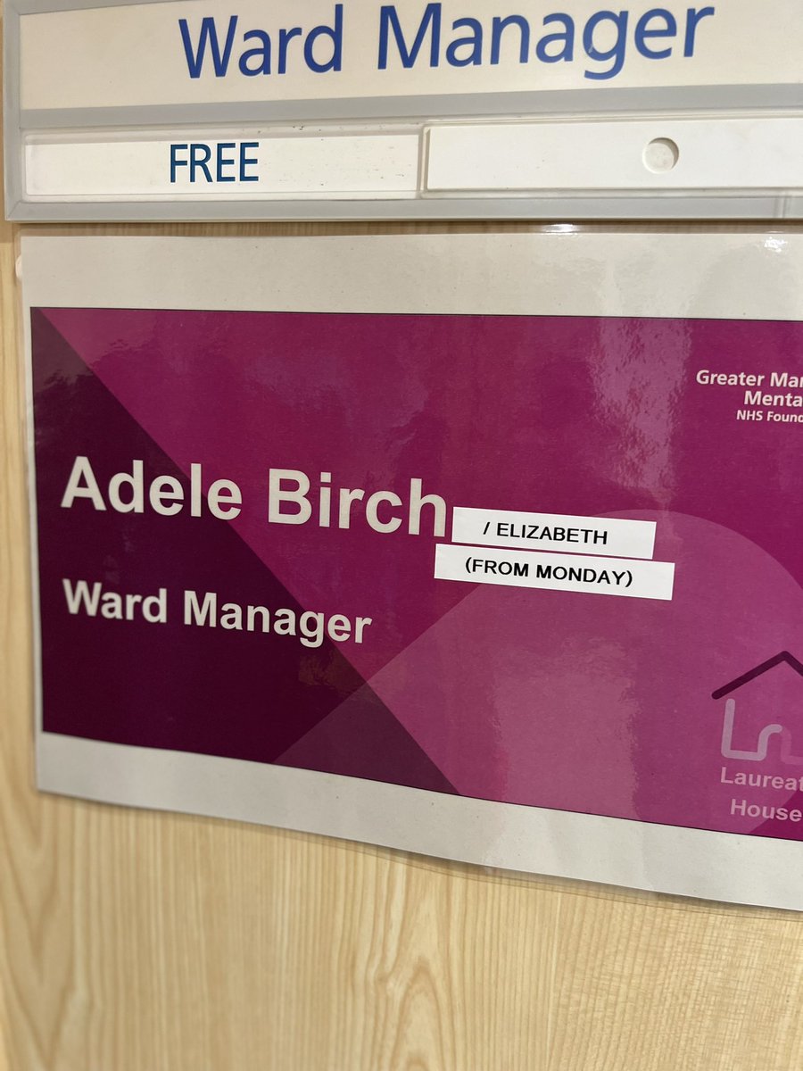 s4mb's tweet photo. Good luck to our ward manager as she steps up to be Interim Matron for Laureate House! We’ll miss you on the ward but you’re leaving it in the very capable hands of @LoloLizzyLoo! Congratulations to you both #AllAboutAndersen @Andersen_AdeleB @GMMH_NHS https://t.co/pn5QjltDct