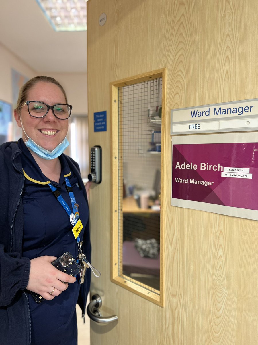 s4mb's tweet photo. Good luck to our ward manager as she steps up to be Interim Matron for Laureate House! We’ll miss you on the ward but you’re leaving it in the very capable hands of @LoloLizzyLoo! Congratulations to you both #AllAboutAndersen @Andersen_AdeleB @GMMH_NHS https://t.co/pn5QjltDct