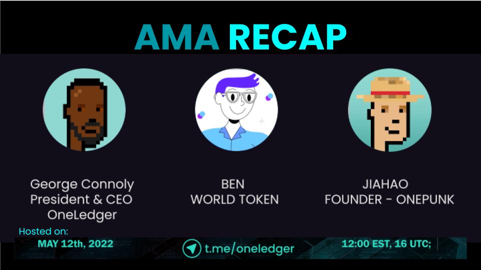 OneLedgerTech's tweet photo. What have we learned from yesterday's AMA?
Why do projects start using the @OneLedgerTech  ecosystem?

Besides our strong team and a fantastic supporting community, there are 3 competitive advantages that @OnepunksNFT and @worldtoken_ outlined. https://t.co/NVXKbuZz4x
