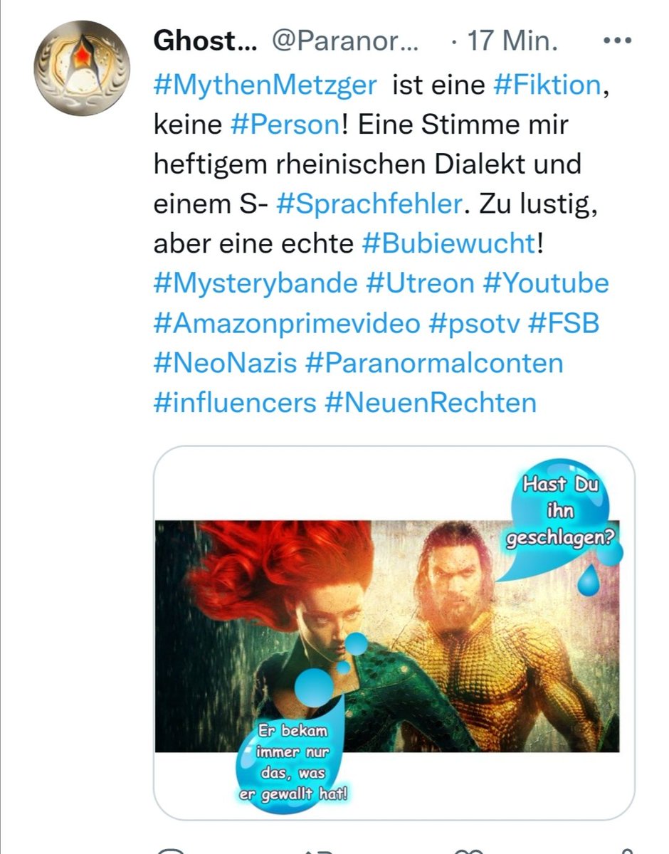 Rechtenklatsch's tweet photo. Der kleine #Hitlerjunge und Holocaustleugner @ParanormalCONT2 wirft als nächstes bestimmt mit Förmchen. IQ 80.Mehr gibt es nicht zu sagen.
#MythenMetzger #Fiktion #Person #Sprachfehler.  
#Mysterybande #Utreon #Youtube #Amazonprimevideo #psotv #FSB #influencers #NeuenRechten https://t.co/zs8ElsGT5m