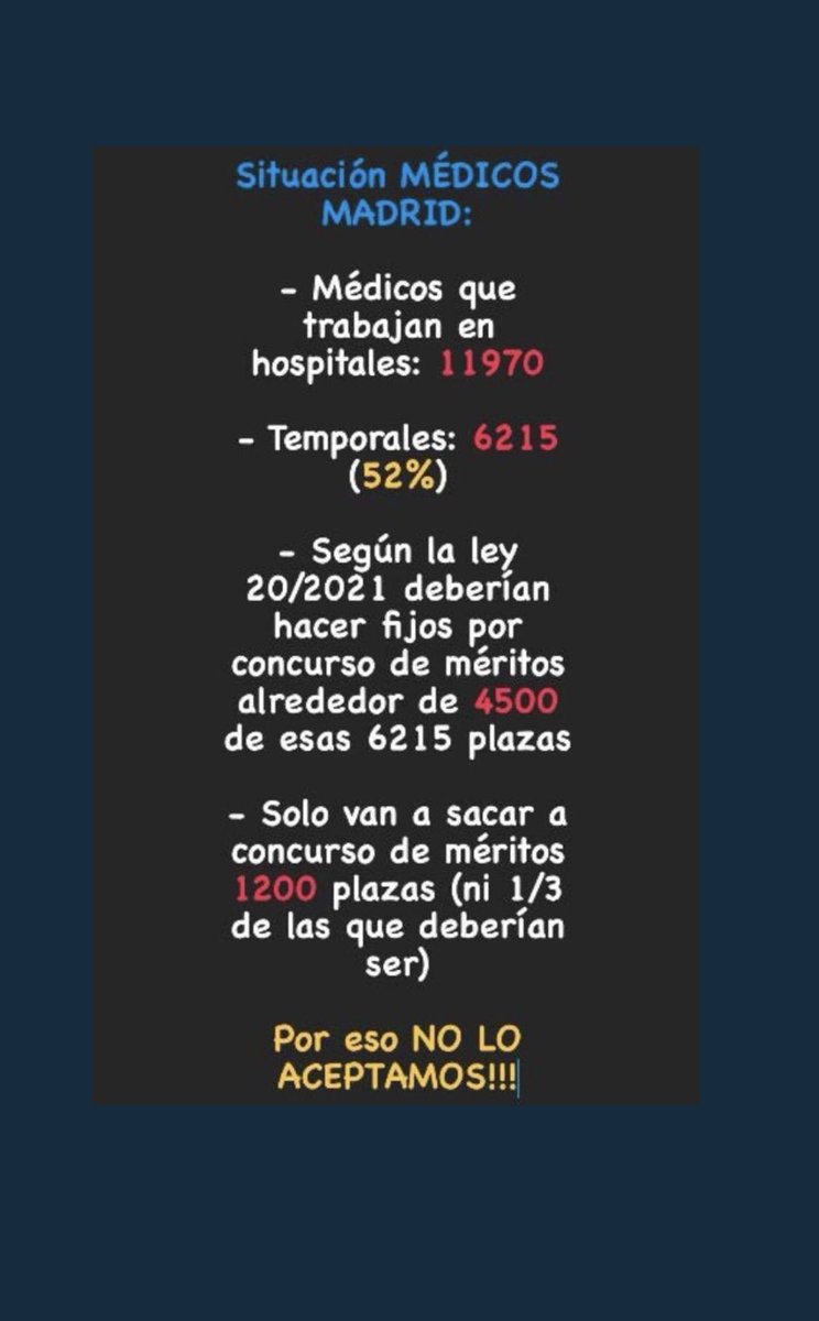 DrDescarga's tweet photo. #HuelgaFacultativosMadrid #BastaYadeTemporalidad https://t.co/JPf8WaeMvz