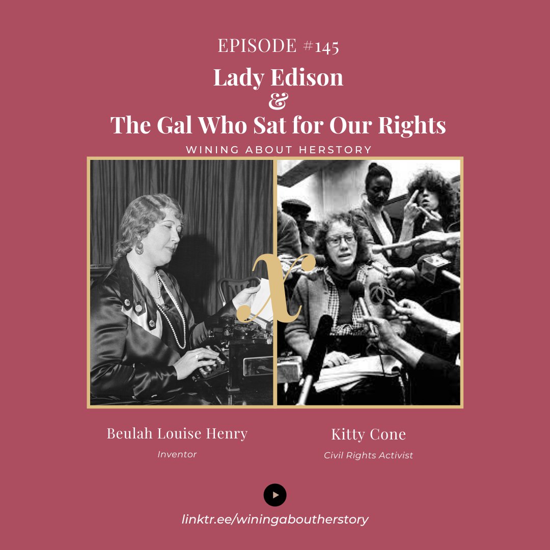 WaH_Pod's tweet photo. 👑Ep 145👑 Kelley tells the story of #BeulahLouiseHenry, a master inventor who created everything from vacuum freezers to children's toys. Emily covers a fellow corn-born hero, #KittyCone! After developing #MS she fought to make the world more accessible. Listen now! #HERstory https://t.co/dNJpr49D1N