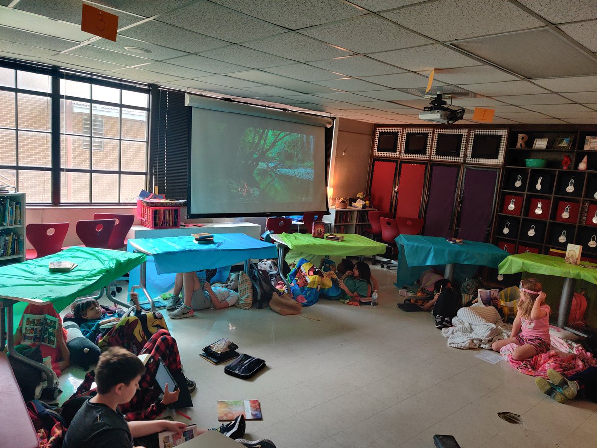 These guys definitely earned their Reading Camp-In! Testing can't get us down, we still love to read 📚 <a href="/Cambridge_AH/">🐴Cambridge Elementary AH</a>
