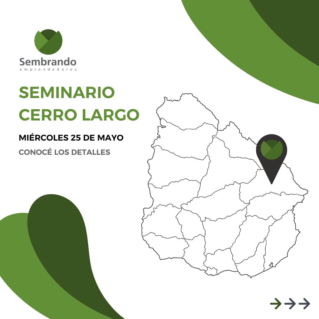 sembrandouy's tweet photo. 🔉 Seguimos con nuestra recorrida por el país, el próximo destino es: CERRO LARGO📍
🗓 Miércoles 25 de mayo
🕡 15:30 hs. Acreditaciones
🕡 16:00 hs. Inicio
📍 Centro Unión Obrera
Dirección: Florencio Sanchez 606
Inscribite en: https://t.co/9HfXVOgz2T https://t.co/6E3RFOtmJr