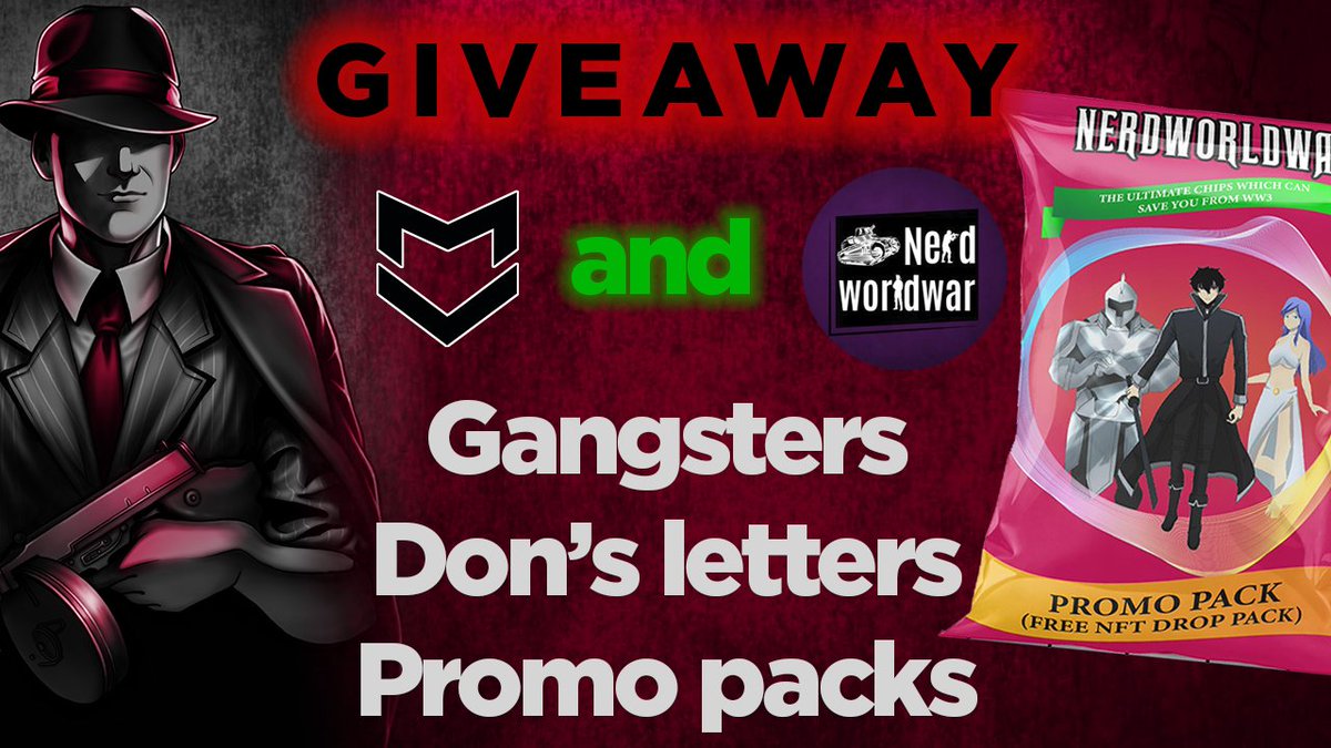 WaxMafiaVerse (@waxmafiaverse) on Twitter photo We are partnered with <a href="/nerdworldwar/">Nerdworldwar (NWW)</a> to provide you more giveaways!
1. Follow @waxmafiaverse & <a href="/nerdworldwar/">Nerdworldwar (NWW)</a>
2. Join discord.gg/waxmafiaverse & discord.gg/nerdworldwar
3. Like, RT, tag 3 friends
4. Comment your wax and discord tag
We choose 6 winners after 72hrs
#NFTCommunity We are partnered with <a href="/nerdworldwar/">Nerdworldwar (NWW)</a> to provide you more giveaways!
1. Follow @waxmafiaverse & <a href="/nerdworldwar/">Nerdworldwar (NWW)</a>
2. Join discord.gg/waxmafiaverse & discord.gg/nerdworldwar
3. Like, RT, tag 3 friends
4. Comment your wax and discord tag
We choose 6 winners after 72hrs
#NFTCommunity