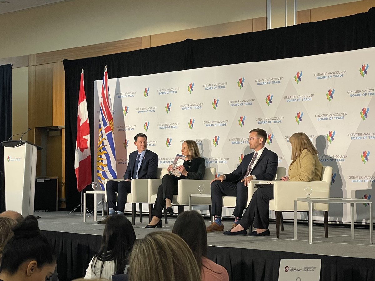 WESTAC’s President &amp; CEO <a href="/LindsayKislock/">Lindsay Kislock</a> is on a panel addressing the transportation community in BC at <a href="/BoardofTrade/">Greater Vancouver Board of Trade</a> annual Transportation Forum, emphasizing the continued infrastructure and capacity challenges facing the industry. #westerncanada #westac #transportation