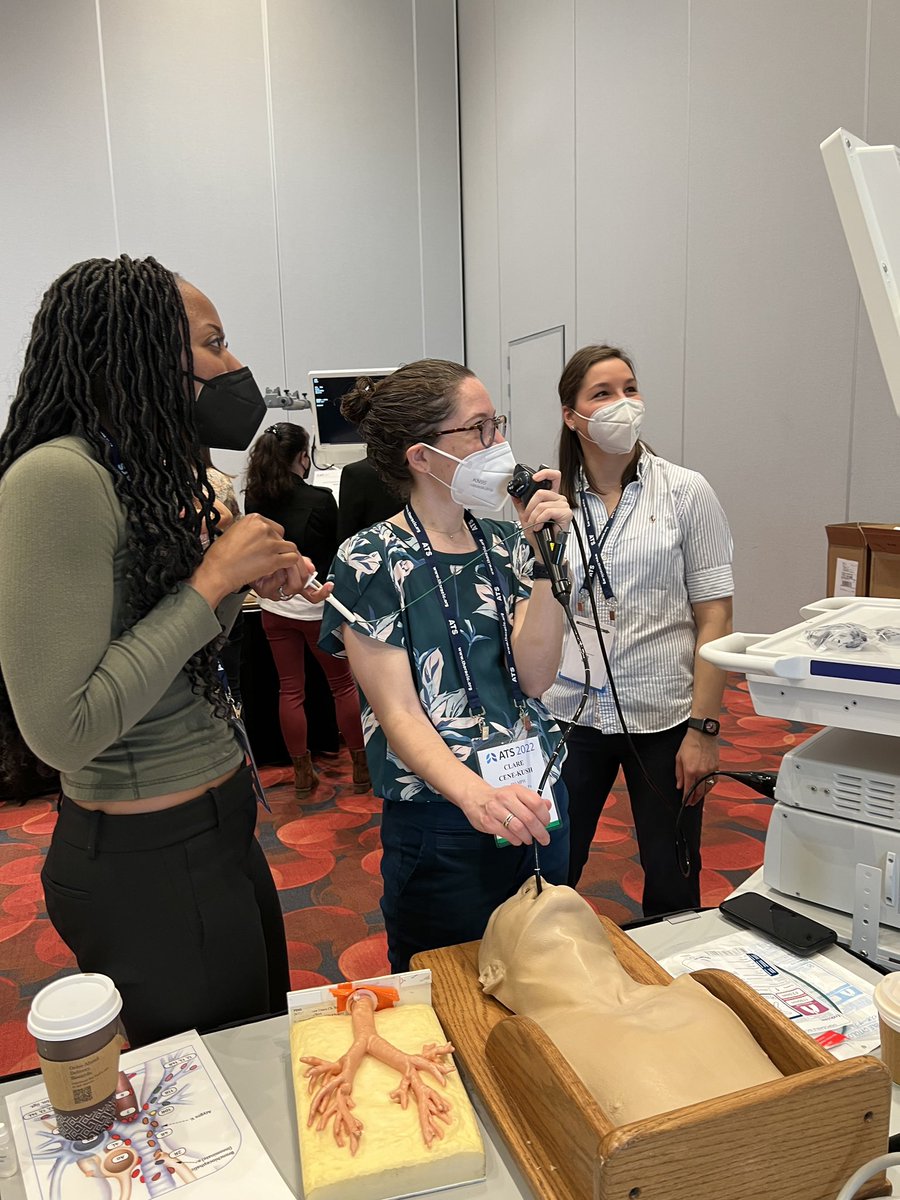 PACCSM_fellows's tweet photo. Incoming @PACCM fellow & current @PittIMChiefs CMR Dr. Clare Cene-Kush mastering flexible bronchoscopy skills at #ATS2022 #ATSBootCamp #ThisIsPACCM https://t.co/VKVQ5t4ac7