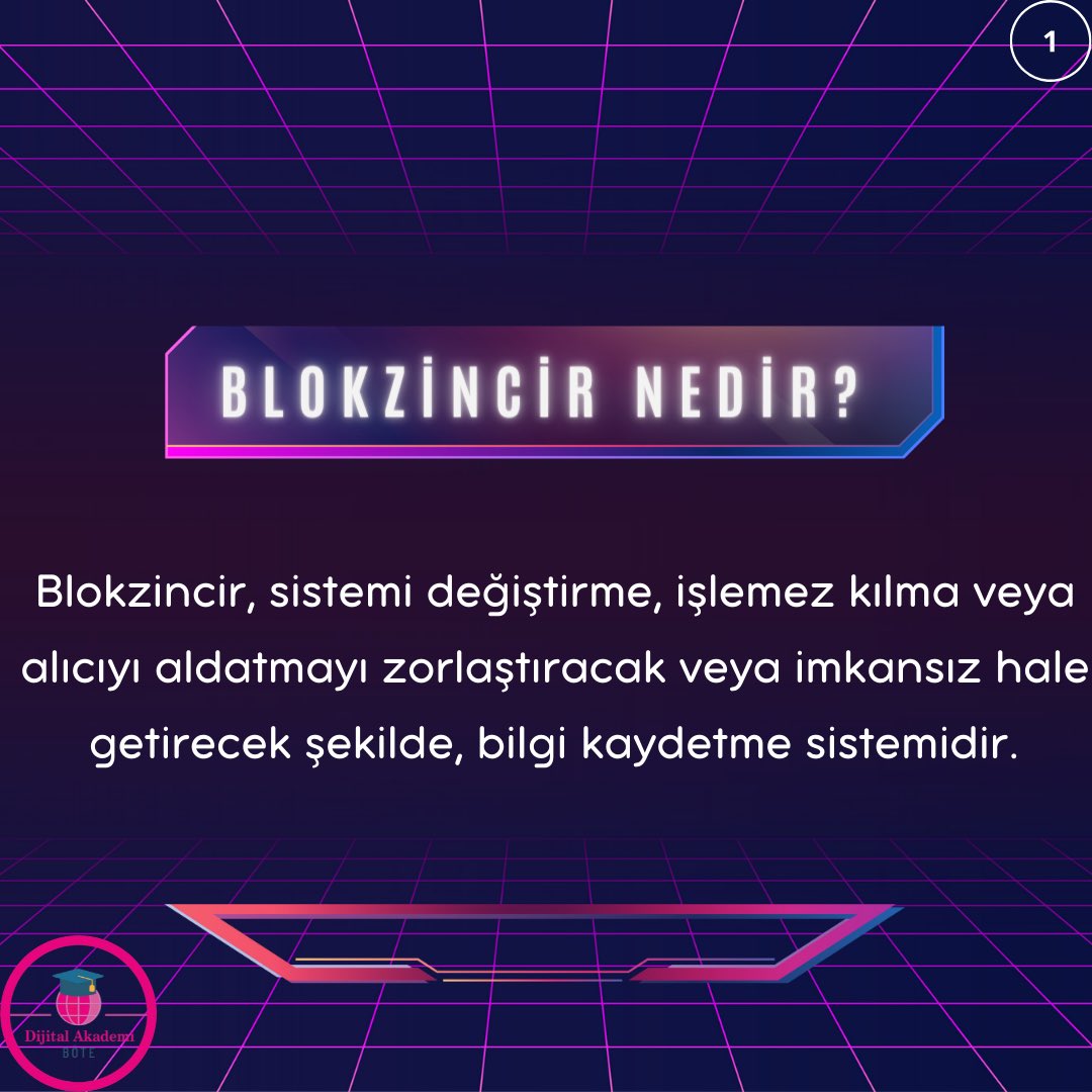 SadiSeferoglu's tweet photo. Blokzincir nedir?
Tasarım: Seyfullah BARIŞ
https://t.co/TbiLaVJENM
#dijitaldönüşüm #dijitalortamlar #dijitalaraçlar #bilgigüvenliği #uzaktaneğitim #ÇevrimiçiGüvenlik #sosyalmedya #sibergüvenlik #blokzincir
#Hacettepe1967 #hacettepeböte #sadiseferoglu https://t.co/o0lnw3Xvwz
